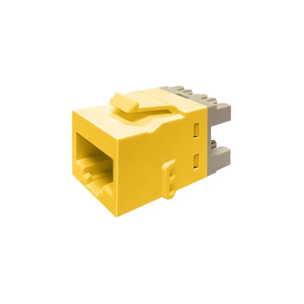 Commscope Enterprise Solutions 1-PORT MOD JACK 8W8P UTP, T568A/B CAT5E KL SERIES, YELLOW, 2291217-8 KJ510 JACK-YEL